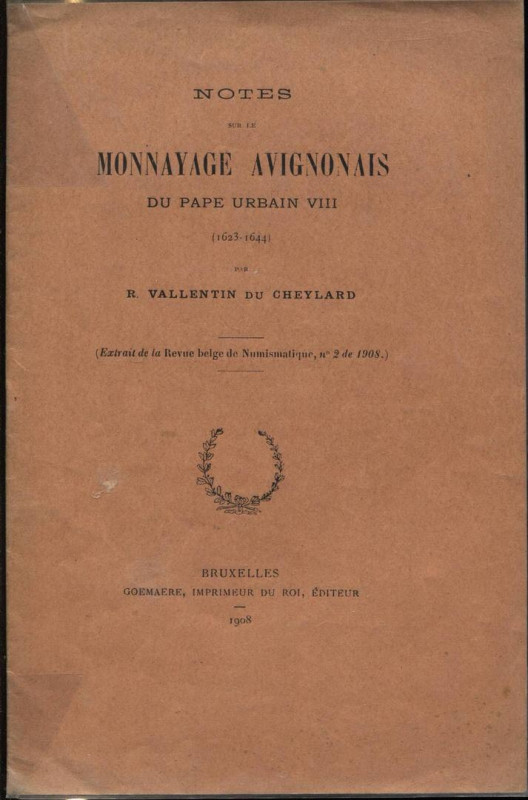 DU CHEYLARD R. V. - Notes sur le monnayage avignonais du Pape Urbain VIII 1623 -...