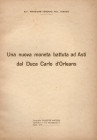 MAGGIORA-VERGANO T. - Una nuova moneta battuta ad Asti dal Duca Carlo D'Orleans.
 . Torino, 1936. pp. 5, con ill. nel testo. brossura editoriale, buon...
