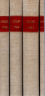 AA.VV. - Soldi Numismatica. Rivista mensile di numismatica, Anni 1966\69. completo 4 volumi. ril \ tela con tassello, interno buono stato, vol. 1967 l...