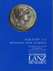 LANZ NUMISMATIK. – Munchen, 25 – November, 2002. Sammlung BCD. Munzen von Euboia. Pp. 113, nn. 604, tutti illustrati. Ril. ed. ottimo stato, important...