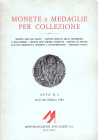 MONTENAPOLEONE. – Asta 6. Milano, 26 – Febbraio, 1985. Monete dell’Aes Grave, monete romane della Repubblica a dell’ Impero, monete dell’Impero d’Orie...