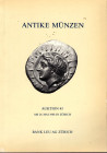 BANK LEU AG. – Auction 45. Zurich, 26 – Mai, 1988. Antike munzen, kelten, griechen, romer, byzantiner. Pp.84, nn. 421, tavv. 26 + 16 ingrandimenti. ri...