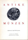 HESS A. – LEU BANK. – Auktion, 9. Luzern, 2 April, 1958. Antike munzen. Pp. 60, nn. 445, tavv. 16. Ril. ed. buono stato lista prezzi val. importante v...