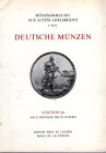 HESS A. – LEU BANK. – Auktion 44. Luzern, 22 - Oktober, 1969. Coll. Douglas – Langestein. Deutsche munzen. Pp. 46, nn. 580, tavv. 19. Ril. ed buono st...