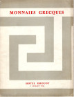 BOURGEY E. – Paris, 2 – Juillet, 1964. Monnaies Grecques. Pp. 16, nn. 123, tavv. 3. Ril. ed. Lista prezzi Val. buono stato, raro. Spring, ---