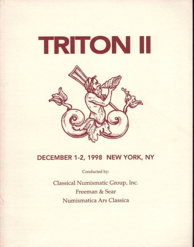 CNG - FREMAN & SEAR - ARS CLASSICA. Triton II. New York, 1\2 - December, 1998. T...