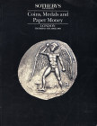 SOTHEBY’S. - London, 4 – April, 1991. Ancient coins, islamic, medals and paper money. Pp. 48, nn. 571, tavv. 21. Ril. editoriale, buono stato, lista p...