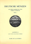 BANK LEU AG. Auktion 46. Zurich, 27\28 - Mai, 1988. Sammlung Virgil M. Brand. Teil 1. Deutsche munzen. Pp. 151, nn. 1481, tavv. 82. ril ed ottimo stat...