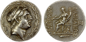 SELEUKID KINGDOM: Demetrios I Soter, 162-150 BC, AR tetradrachm (17.02g), Tarsos, 155-150 BC, SC-1616.3, diademed head right with wrinkled features, a...