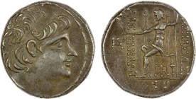 SELEUKID KINGDOM: Alexander II Zabinas, 128-122 BC, AR tetradrachm (16.65g), Damascus, SE 190 (123/2 BC), SC-2248.6a, diademed head right // Zeus Nike...