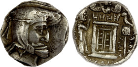 PERSIS KINGDOM: Vadfradad I (Autophradates), ca. mid-2nd century BC, AR tetradrachm (16.53g), Alram-, head right (of Vadfradad I), with mustache and e...