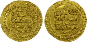 GREAT SELJUQ: Alp Arslan, 1058-1063, AV dinar (3.94g) (mint unclear), AH458, A-1670, crudely engraved mint name, probably Qazwin, lustrous EF-AU, R.
...