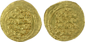 GHORID OF BAMIYAN: Jalal al-Din 'Ali, 1206-1215, AV dinar (3.77g), Walwalij, AH(605), A-1806, citing the Khwarizmshah Muhammad as overlord; date confi...