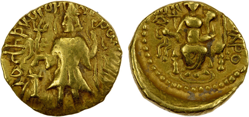 KUSHAN: Kanishka II, ca. 226-240, AV 1/4 dinar (1.98g), MK-546, Donum Burns-604,...