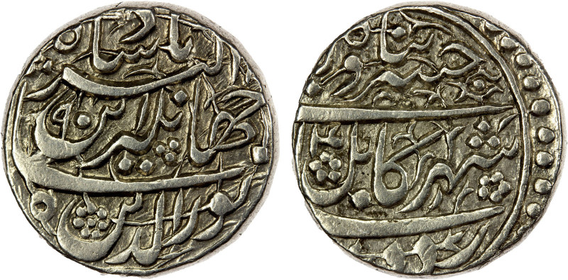 MUGHAL: Jahangir, 1605-1628, AR rupee (11.34g), Kabul, AH(102)4 year 9, KM-145.1...