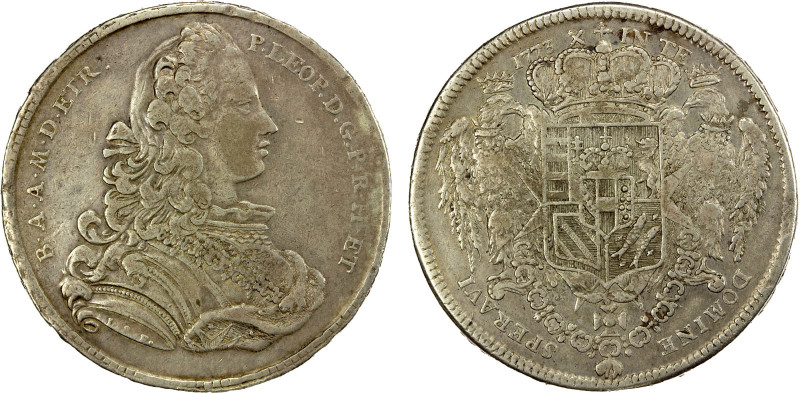 TUSCANY: Pietro Leopoldo, 1765-1790, AR francescone (10 paoli), 1773, Cr-23.2. D...