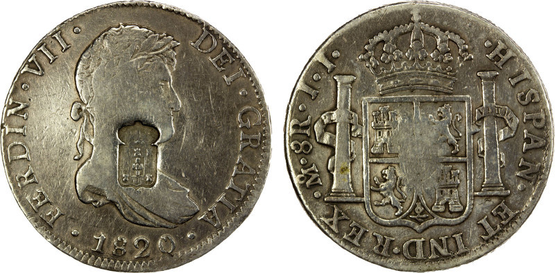 PORTUGAL: Maria II, 1834-1853, AR 870 reis, ND (1834), KM-440.15, Gomes-M2-29.52...