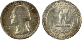 UNITED STATES: AR 25 cents, 1932-S, KM-164, Washington type, key date, PCGS graded AU58.

Estimate: USD 275 - 350