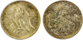 UNITED STATES: AR 50 cents, 1937-S, KM-167, Texas Independence Centennial Commemorative, a fantastic lustrous example! PCGS graded MS66. The 1937-S Te...