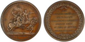 UNITED STATES: AE medal, ND (1843-55), J-MI-9, Betts.595, Nocq.212, 46mm bronze medal by Benjamin Duvivier, Comitia Americana medal for John Eager How...