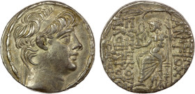 SELEUKID KINGDOM: Antiochos X Eusebes Philopator, first reign, 94 BC, AR tetradrachm (15.48g), Antioch on the Orontes, SC-2429.1c, beardless diademed ...