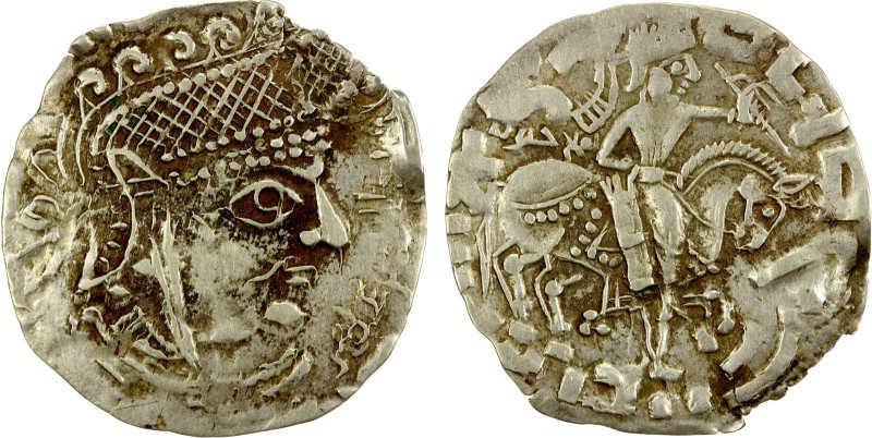 GHUZZ OF SYR DARYA: 'Abd Allah b. Tahir, ca. 230-245, AR drachm (1.56g), A-100.2...