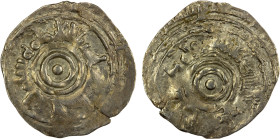 UMAYYAD OF SPAIN: Hisham II, 976-1009, AR fractional dirham (0.96g), NM, ND, A-354P, Fatimid style, imitating the silver dirhams of al-'Aziz (975-996)...