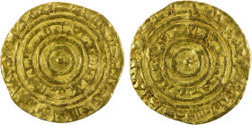 FATIMID: al-'Aziz, 975-996, AV dinar (3.88g), Misr, AH3x8, A-703, date probably AH368, VG.

Estimate: USD 260 - 300