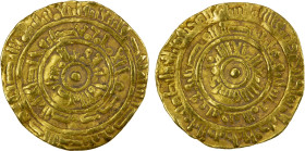 FATIMID: al-Mustansir, 1036-1094, AV dinar (3.82g), Misr, AH441, A-719A, Nicol-2123, crinkled, F-VF.

Estimate: USD 220 - 280