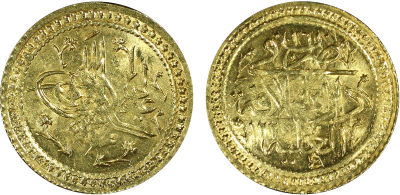 TURKEY: Mahmud II, 1808-1839, AV surre altin, Dar-ul Hilafet-ul Aliye, AH1223 ye...