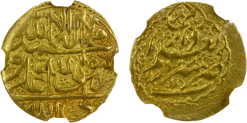 ZAND: Karim Khan, 1753-1779, AV 1/4 mohur, Shiraz, AH1179, A-2792, type D (kalim...