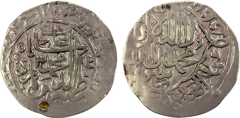 MUGHAL: Babur, 3rd reign, 1504-1530, AR shahrukhi (4.69g), NM, AH934, Rahman-55,...