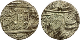 SIKH EMPIRE: AR nanakshahi rupee (11.10g), Amritsar, VS[18]97, Herrli-01.11.04, KM-22.4., VS1885 series, with Nagari OM in the obverse center, rare on...