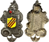 VIET NAM (SOUTH): Vietnamese National Guard TPVN, AR badge (15.08g), ND (1947-49), 53x29mm silver and enameled badge of the Viêt Binh Doàn (Vietnamese...