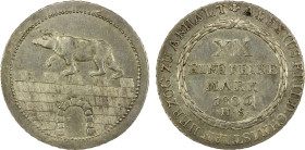ANHALT-BERNBURG: Alexius Friedrich Christian, 1796-1834, AR 2/3 thaler, 1806, KM-72, initials HS, lustrous, AU.

Estimate: USD 100 - 150