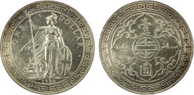 GREAT BRITAIN: George V, 1910-1936, AR trade dollar, 1930-B, KM-T5, some very light hairlines, Choice AU.

Estimate: USD 140 - 180