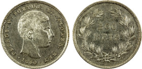 PORTUGAL: Pedro V, 1853-1861, AR 200 reis, 1860, KM-499, better date, Choice EF, ex Joe Sedillot Collection.

Estimate: USD 100 - 150
