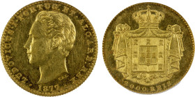 PORTUGAL: Luiz I, 1861-1889, AV 2000 reis, 1877, KM-518, NGC graded AU58.

Estimate: USD 200 - 300
