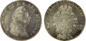 SWEDEN: Gustaf III, 1771-1792, AR riksdaler, 1782, KM-527, Cr-69b. Dav-1736, initials OL, somewhat better date, with some luster and light peripheral ...