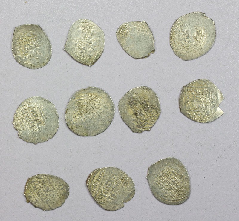 ERETNIDS: LOT of 11 silver akçes, type A-M2325 of Çelebi Muhammad, from the mint...