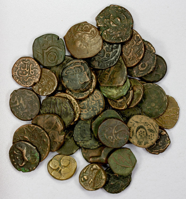 CIVIC COPPER: LOT of 43 copper fulus, the majority from Afghanistan, containing ...