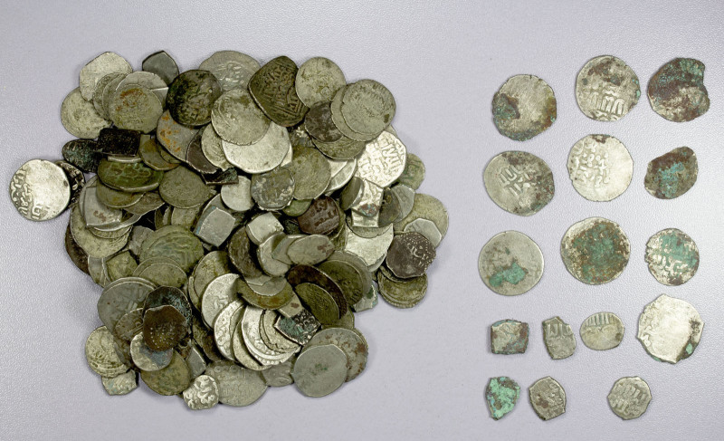 MEDIEVAL ISLAMIC: LOT of about 216 silver coins (some billon) mainly Bahri Mamlu...