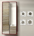 WORLDWIDE: LOT of 118 coins & 15 tokens, including a wide assortment of coins of Europe, predominantly France, with many silver coins: the tokens incl...