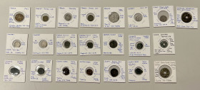 WORLDWIDE: LOT of 22 coins, including 3 Central Asia cash coins (pre-Islamic Samarkand, and Paikend cf. Zeno-256207, plus Proto-Qarakhanid A-P1510), 5...