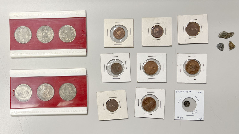 WORLDWIDE: LOT of 14 coins and sets, including Equatorial Guinea (8, all 1980 tr...