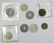 WORLDWIDE: LOT of 8 better coins, including: Egypt: KM-253.1, AR 5 qirsh AH1277 year 4, struck at the Paris Mint (bold VF); Hejaz: KM-23, 1/2 piastre ...