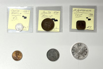 WORLDWIDE: LOT of 6 coins, including British North Borneo (1 pc, 1890-H cent Unc), Muscat and Oman (1, AH1378 saidi rial Choice Unc), Philippines (1, ...