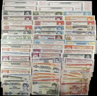 BOLIVIA. Lot of (76). Banco Central de Bolivia. Mixed Denominations, 1960s-80s. P-Various. Uncirculated.
From the Ricardo Collection.

Estimate: $2...