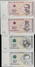 BOSNIA AND HERZEGOVINA. Lot of (4). Centralna Banka Bosne i Hercegovine. 20 & 50 Konvertibilnih Maraka, 2008. P-74a, 75a, 76b & 77b. Uncirculated.

...
