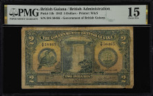 BRITISH GUIANA. Government of British Guiana. 5 Dollars, 1942. P-14b. PMG Choice Fine 15.

Estimate: $400.00- $600.00